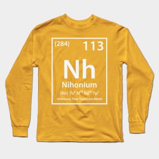 Nihonium Element Long Sleeve T-Shirt